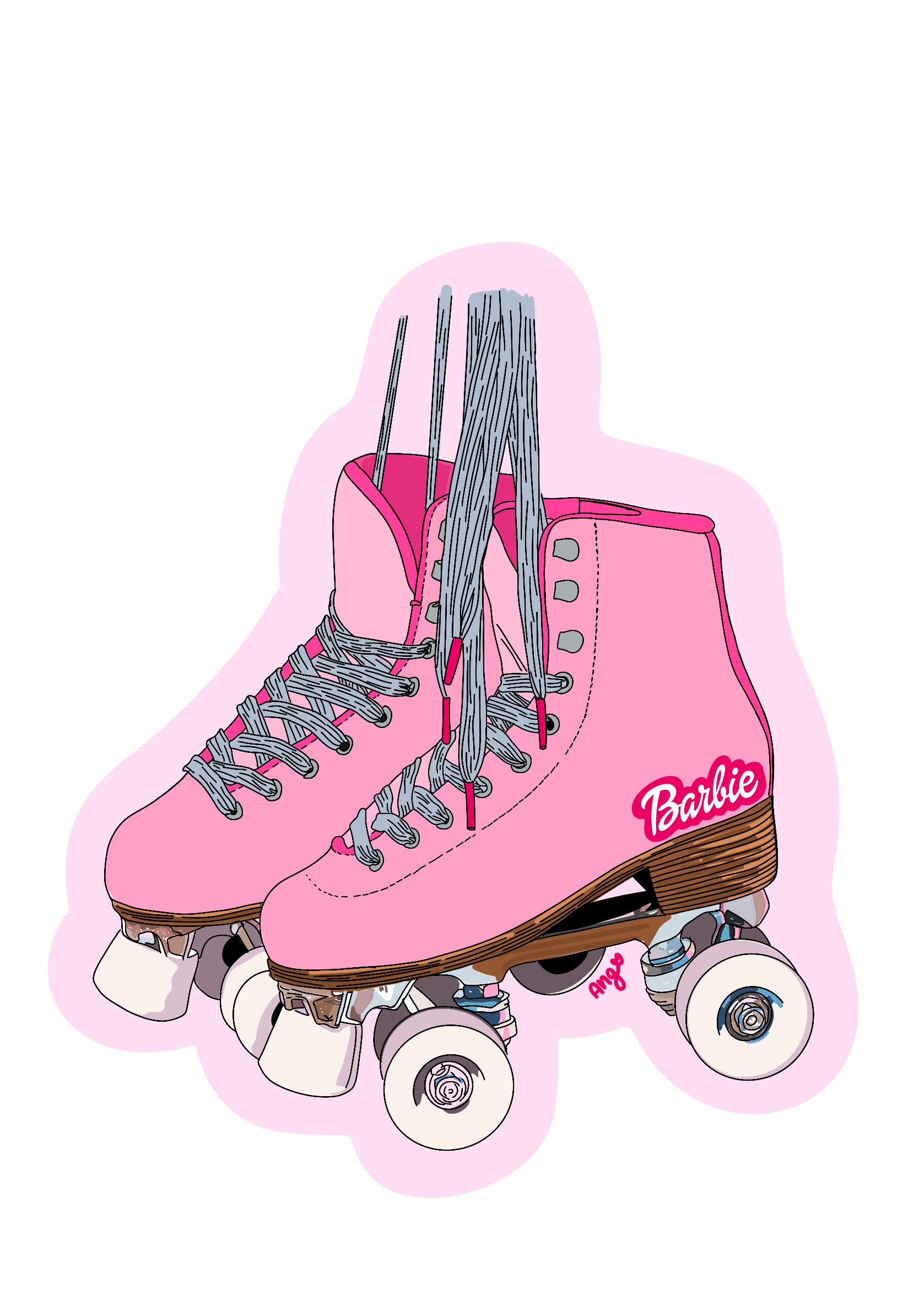 Barbie Roller Skates